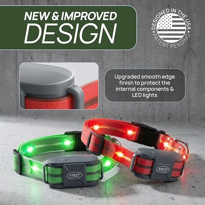 Dog Shock Collar (New Version) with 360° LED Lights – 4200FT Dog Training Collar with Remote, IPX8 Waterproof, Beep/Vibration/Safety Shock Modes, Rechargeable E-Collar for Dogs (10-120lbs)