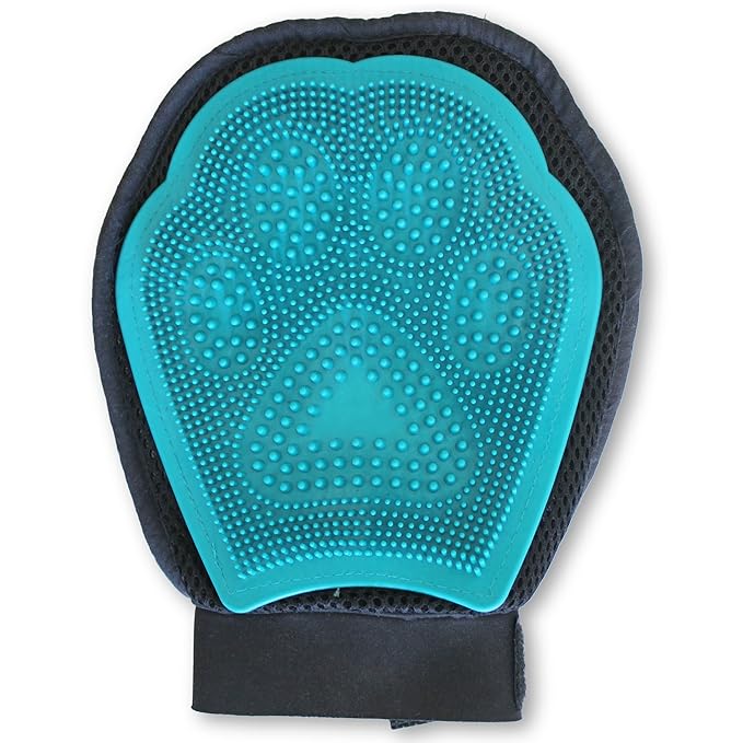 Grooming Mitt - Pet Brush - Dog Grooming & Cat Grooming Glove - Right & Left Handed Fit - Eco Friendly - Soft & Gentle Shedding Brush!
