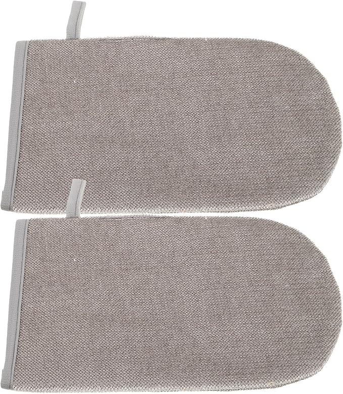 BESPORTBLE 2pcs Electrostatic Pet Hair Removal Glove Double-Sided Grooming Mitt for Dogs Cats Efficient Static Hair Remover for Furniture Clothes Carpets Car Seats Comfortable Wearable Design