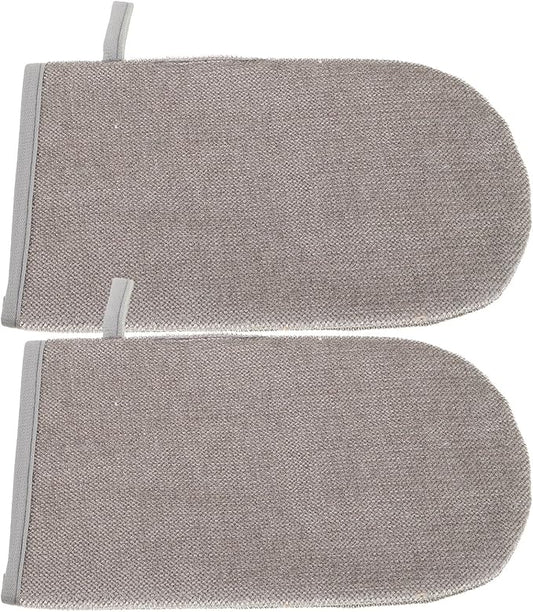 BESPORTBLE 2pcs Electrostatic Pet Hair Removal Glove Double-Sided Grooming Mitt for Dogs Cats Efficient Static Hair Remover for Furniture Clothes Carpets Car Seats Comfortable Wearable Design
