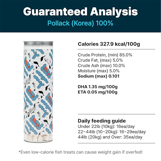 EASTREAT Freeze-Dried Pollack Topper or Treats for Dogs & Cats | Single Ingredient, Wild Caught, Hypoallergenic – 3 Bottles