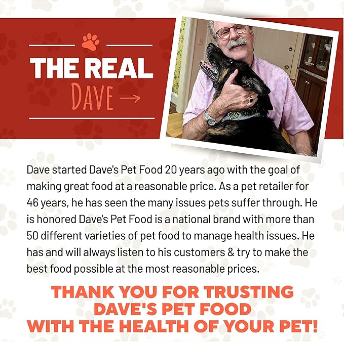 Dave's Pet Food Kidney Support for Dogs (Chicken & Vegetable Stew) - Low Phosphorus & Low Protein Wet Canned Dog Food for Renal Health - No Prescription Needed - 5.5 oz (Case of 12)