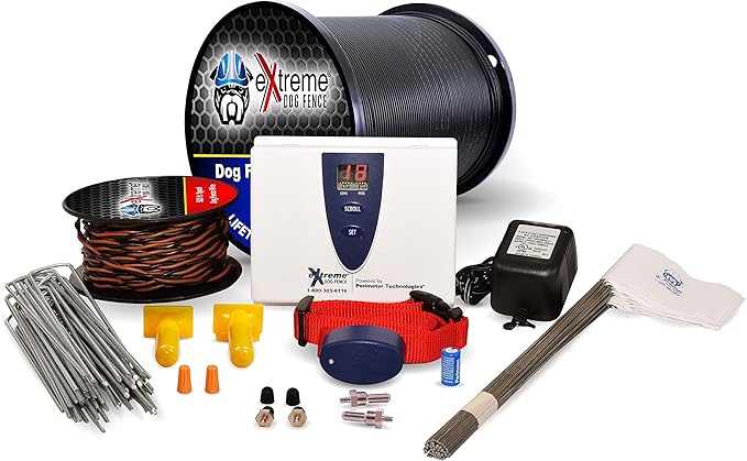 Underground Electric Dog Fence Ultimate - Extreme Pro Dog Fence System for Easy Setup and Maximum Longevity and Continued Reliable Pet Safety - 1 Dog | 2500 Feet Pro Grade Dog Fence Wire