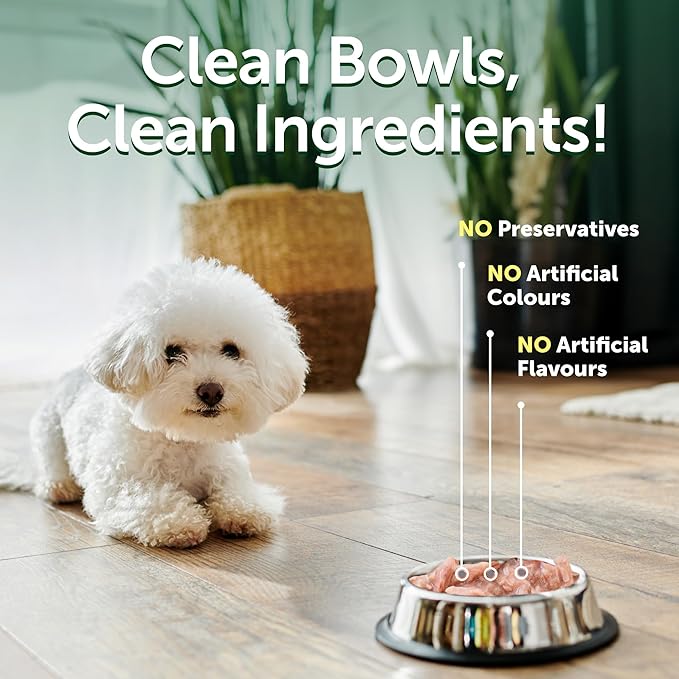 Nature's Protection Wet Dog Food - Soft Topper for Dry Food for Small & Large Breed Dogs with Light Fur, 24-Pack (Superior Care - Tuna & Sea Bass, 2.46-oz Pouches)