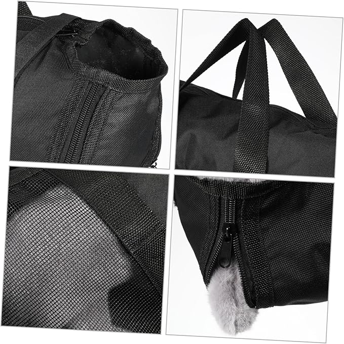 Cat Bathing Bag for Nail Trimming Mesh Grooming Holder Secure Zippers Comfortable Pet Bath Bag for Safe Washing and Grooming Sessions