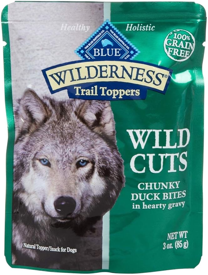 Blue Buffalo Wilderness Wild Cuts Trail Toppers Chunky Bites In Hearty Gravy - Duck - 3 Oz