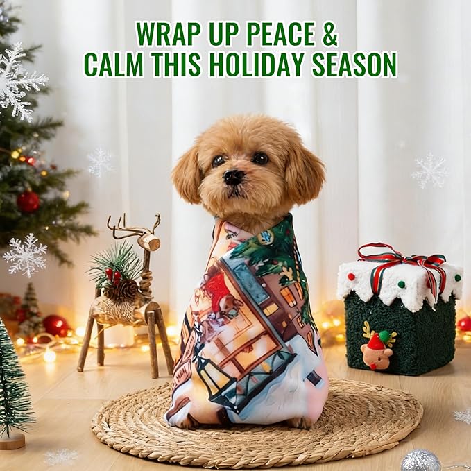 Purrfect Peace Cat Swaddle Wrap – 27.6" Professional Calming Restraint Bag for Grooming, Nail Trimming & Medicine - Adjustable Cat Restraint for Grooming, Nail Clipping & Vet Visits
