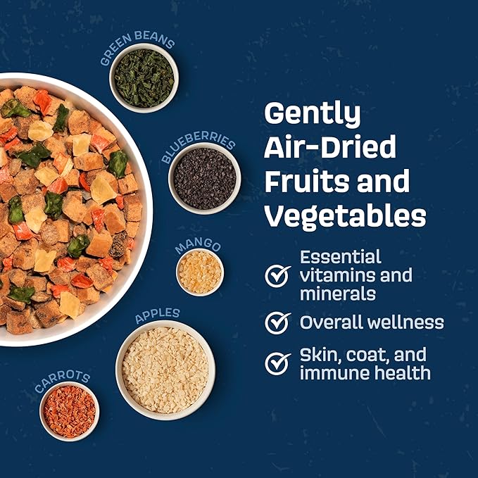 Natural Dog Food - Slow-Roasted Chicken Bowl with Ancient Grains, Vegetables & Fruits - Ideal Wet/Dry Meal or Premium Dog Food Toppers for Picky Eaters (6 oz)