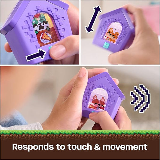 BITZEE, Doghouse Interactive Toy with 15 Puppies Inside, 3D Playroom, Great for Easter Gifts, Digital Pet Reacts to Touch