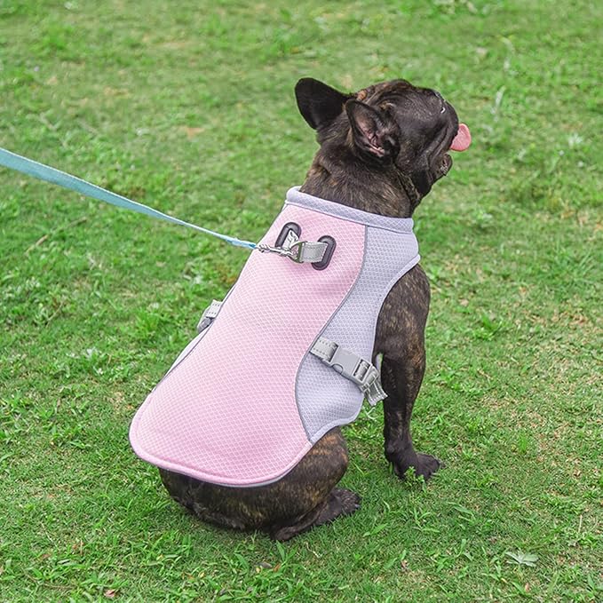 Dog Cooling Clothes Pet Vest Breath-able Mesh Fast-Dry with Reflective Strip Dogs Supply Mesh Fabric Clothing Lightweight for Dogs