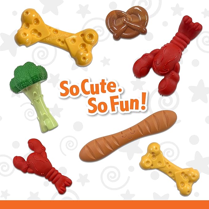Nylabone Baguette Power Chew Toy for Dogs, Dog Toys for Aggressive Chewers, Roast Chicken Flavor, Large Dogs - Up to 50 lbs, 1 Count