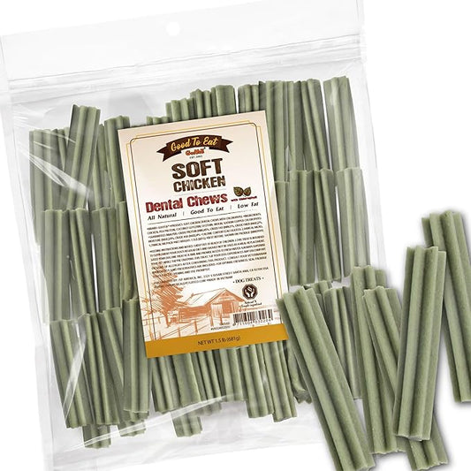 Gootoe Soft Dog Treats, Multi-Angled All-Natural Dog Training Treats; High-Protein, Gluten-Free, Hypoallergenic, Grain-Free, Dental Chews, 1.5 lb