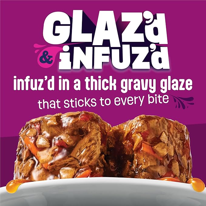 Purina Friskies Glaz’d and Infuz’d with Gravy Glaz’d Shrimp Flavored Wet Food for Cats - 5.5 Ounce (Pack of 24)