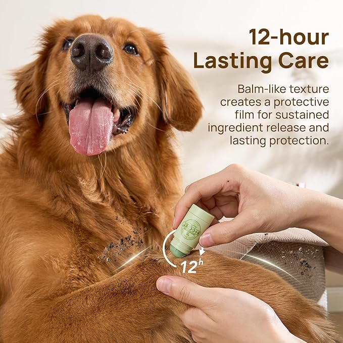 HICC PET Skin Balm for Dogs & Cats - Soothes Itching and Irritation Skin & Prevents Infection, All-Natural Dog Moisturizer for Dry Itchy Skin, Lick-Safe Allergy & Hot Spot Treatment - 0.21oz
