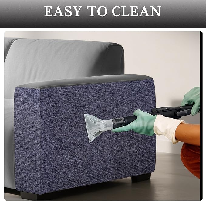 15.7'' x 23.6'' Cat Scratch Furniture Protector Cat Wall Scratcher Mat AdhesiveTrimmable Cloth Couch Anti-Scratch Cover DIY Climb Couch Protector from Claws, Replacement Pads，Grey