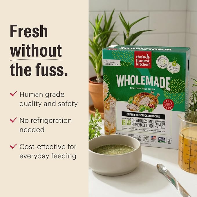 The Honest Kitchen Human Grade Dehydrated Grain Free Chicken Cat Food 4 Pound (Pack of 1)