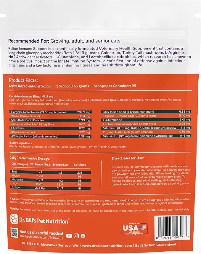 Feline Digestive & Immune Support Bundle | Cat Probiotics, Enzymes, Colostrum & Antioxidants for Gut Health, Strong Immunity & Faster Recovery | Vet-Formulated Cat Supplements