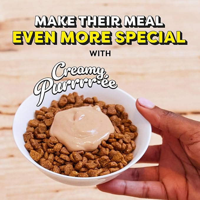Temptations Creamy Puree Squeezable Lickable Cat Treats, Wet Cat Treats with Beef Liver, 0.42 oz. Tubes, 16 Count