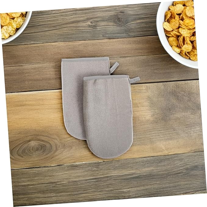 POPETPOP 2pcs Double-Sided Electrostatic Pet Hair Removal Gloves for Cats and Dogs Comfortable Grooming Mitts for Furniture Clothing Carpet Couch Car Interior Hair Remover