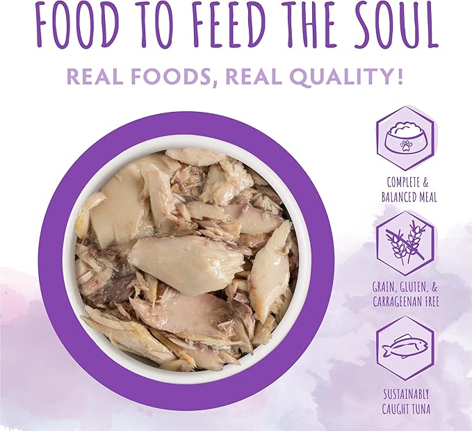 Soulistic Originals, Pure Bliss Tuna Whole Meat Dinner in Gravy, 5.5oz Can, Pack of 8
