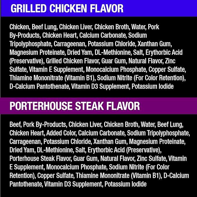Cesar Classic Loaf in Sauce Adult Wet Dog Food Backyard Cookout, Grilled Chicken Flavor and Porterhouse Steak Flavor, Wet Food for Dogs, 3.5 oz. Easy Peel Trays Variety Pack, 12 Count