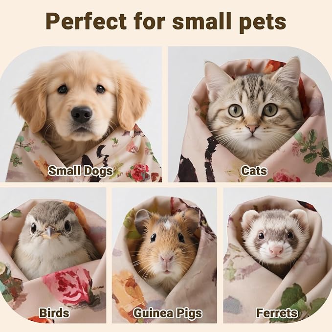 Purrfect Peace Cat Swaddle Wrap – 19.7" Professional Calming Restraint Bag for Grooming, Nail Trimming & Medicine - Adjustable Cat Restraint for Grooming, Nail Clipping & Vet Visits