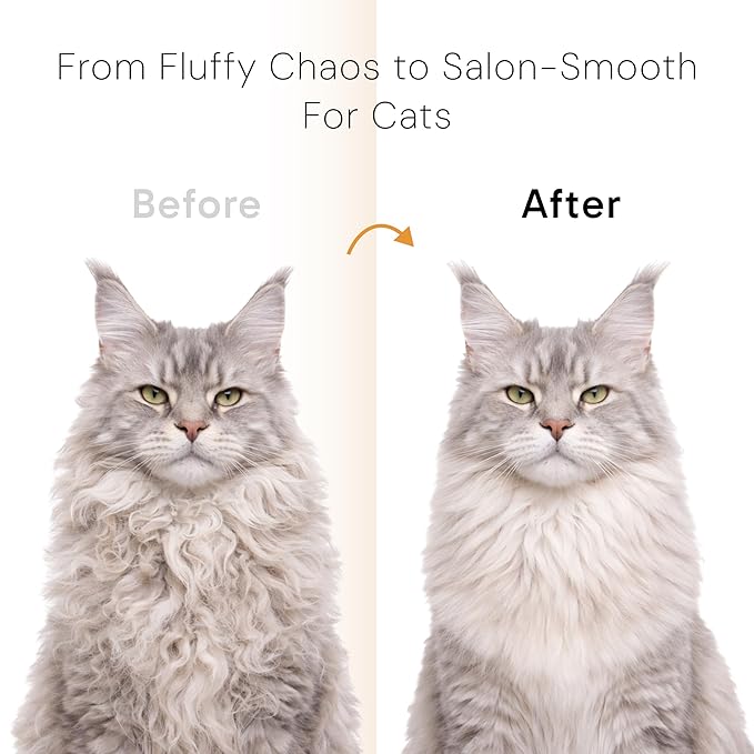 Self Cleaning Slicker Brush - Skin Friendly Deshedding Grooming Tool for Dogs & Cats, Suitable for Shedding & Haired Pets, with Pet Supplies Accessories (White)