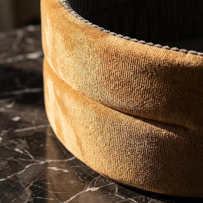 Small Dog Bed Cat Bed 16x20 Inch, Calming Pet Bed for Puppies, Teacup Dogs & Kittens, Half-Enclosed Open-Top Velvet Anti-Anxiety Bed, Machine Washable Cozy Snuggle Bed (Camel)