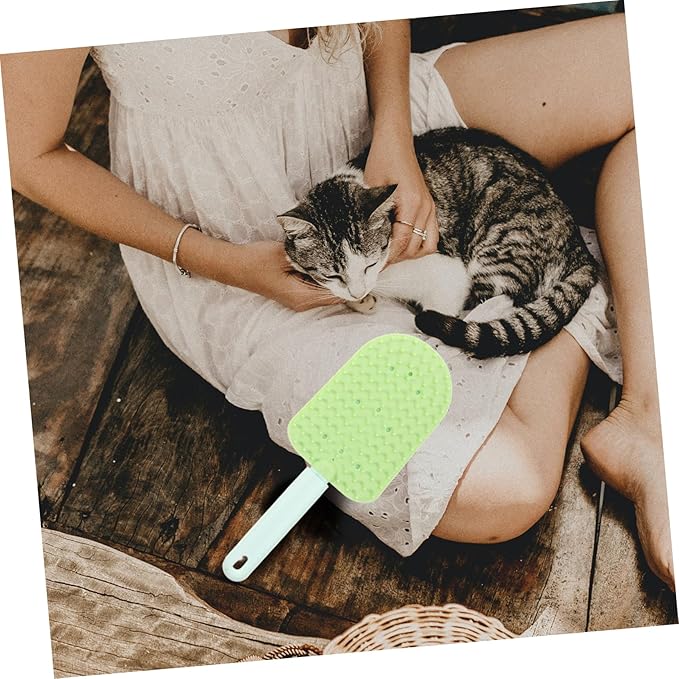 TOYANDONA 3pcs Dual-sided Cat Grooming Comb for Shedding Washable Brushes for Small Dogs Cats Ergonomic Grip Versatile Pet Grooming Tools