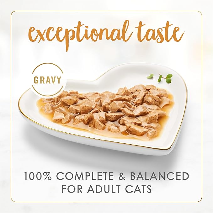 Fancy Feast Purina Gravy Lovers Chicken Hearts and Liver Feast Grilled Gourmet Cat Food in Wet Cat Food Gravy - 3 oz. Cans,(Pack of 48)