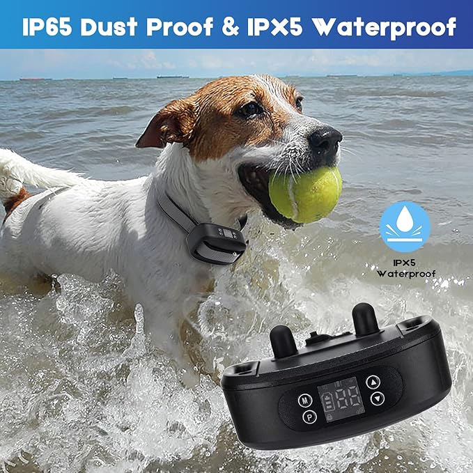 GPS Wireless Dog Fence for 2 Dogs,Electric Dog Fence for Outdoor,Adjustable Warning Strength, Rechargeable,Range 98-3281 ft,Pet Containment System for Most Dogs