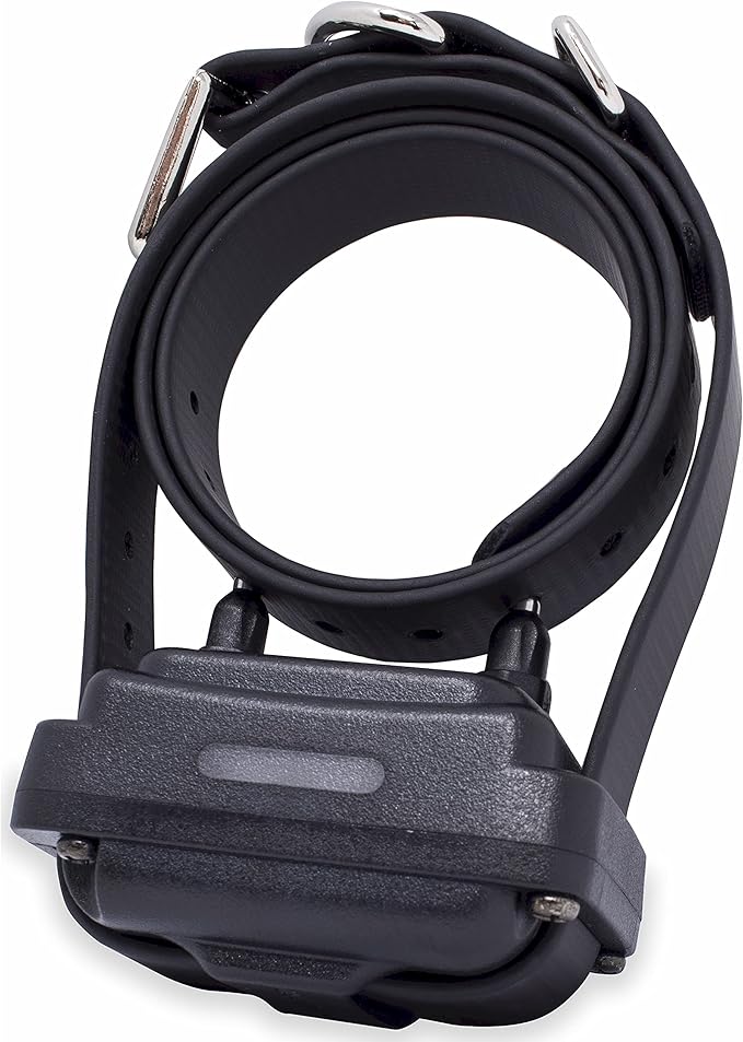 Educator RX-1000 Receiver On Biothane Collar for E-Fence Underground Fence Containment System for Dogs, Black