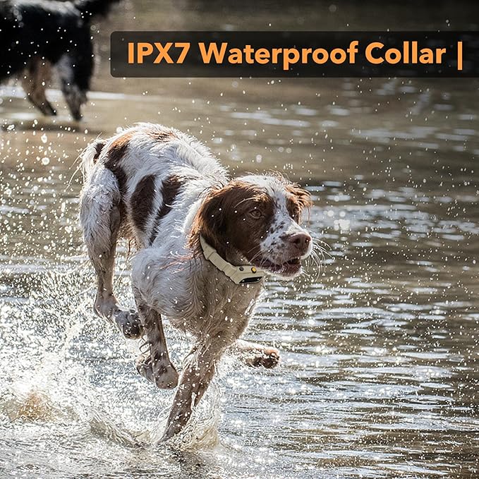 Dog Training Collar with APP Control - 2-in-1 E Collar for Dogs Training 1/2 Mile Range Bluetooth-Enabled Waterproof Dog Shock Collar with Remote Control Electric Dog Collar for 15-140 Lbs Dogs