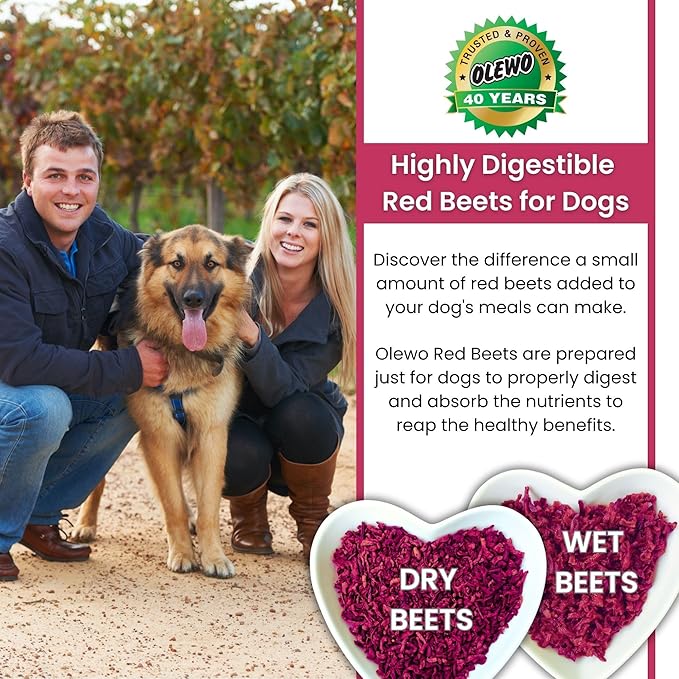 Olewo Starter Bundle Original Carrots & Red Beets Dog Food Toppers – Fiber for Dogs, Digestive Support, Anti Itch, Whole Food Multivitamin - 1lb Each (2lbs Total)