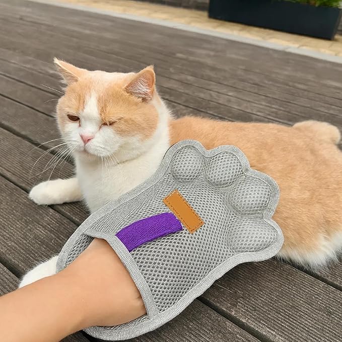 Hair Removal Glove - Static Pet Cleaner, Washable Scrubber for Cat and Dog Hair, Soft Grooming Texture, Pet Cleaning Feature, Perfect for Long Short Coat Couch Carpet Car Seat