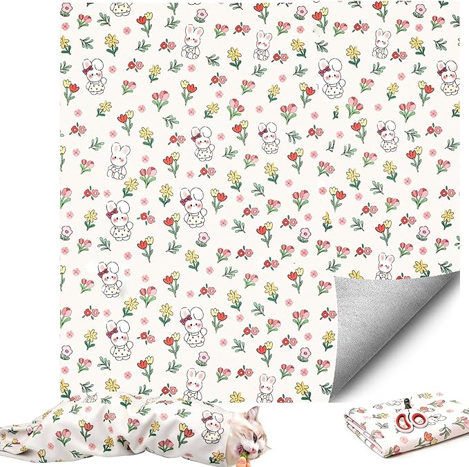 27.6‘’ Cat Grooming Wrap Cat Wrap for Cutting Nails Cat Restraint for Nail Clipping Cat Swaddle Wrap Cat Burrito Wrap Anti-Scratch Anti-Escape Multifunctional Pet Tool - Nail Clipper Included