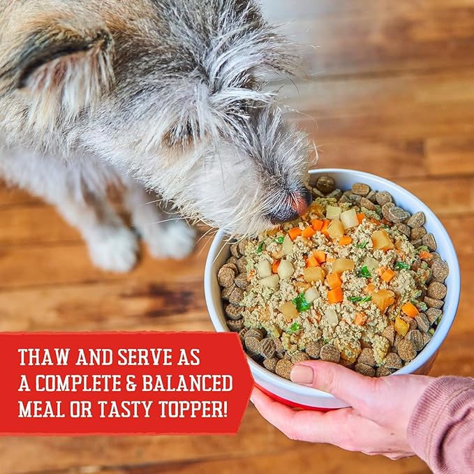 Stella & Chewy's FreshMade Frozen Fresh Grain-Free Chick-a-Lick'n Dog Food, 16-oz Pouch (Pack of 4)