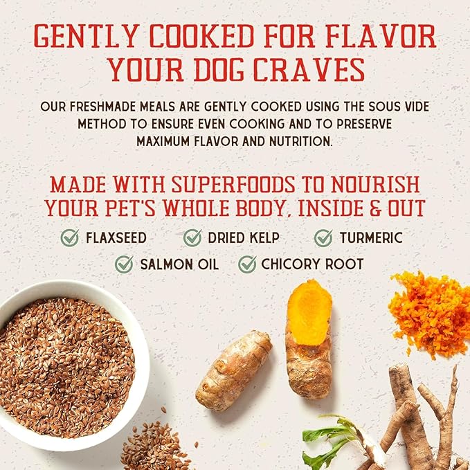 Stella & Chewy's FreshMade Frozen Fresh Grain-Free Savory Sea Dog Food, 16-oz Pouch (Pack of 4)