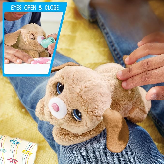 furReal Newborns Puppy Interactive Pet, Small Plush Puppy with Sounds and Motion, Kids Toys for Ages 4 Up by Just Play