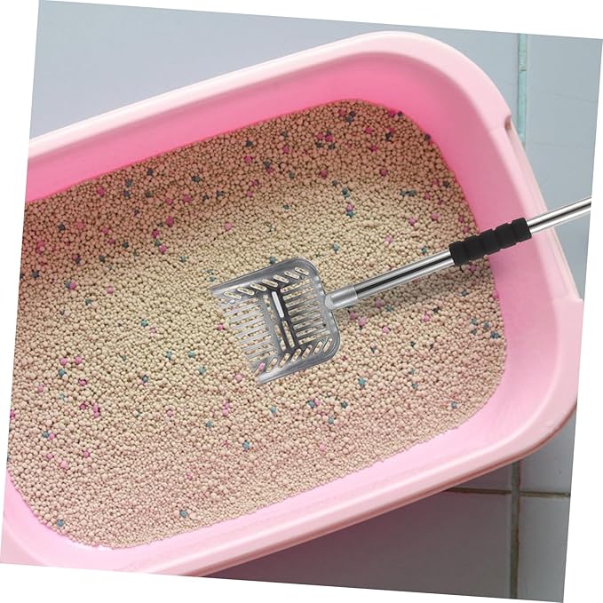 Detachable Cat Litter Scoop Handle Sturdy Poop Scooper for Easy Cleaning of Cat Waste Smooth Edges for Safe Use Practical Pet Supply Tool