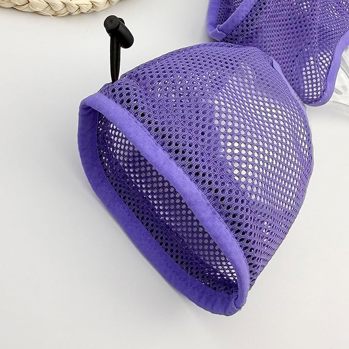 Cat Muzzle – Breathable Adjustable Mesh, Soft Fabric Head Cover Build, Comfortable Wearing Design, Controlled Bite Prevention Function, Stress Reduced Handling Support | Pet Grooming Chewing Biti