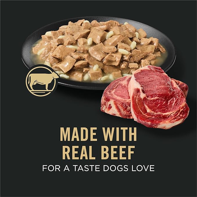 Purina Pro Plan Weight Management Wet Dog Food Beef and Rice Entree in Gravy - (Pack of 12) 13 oz. Cans