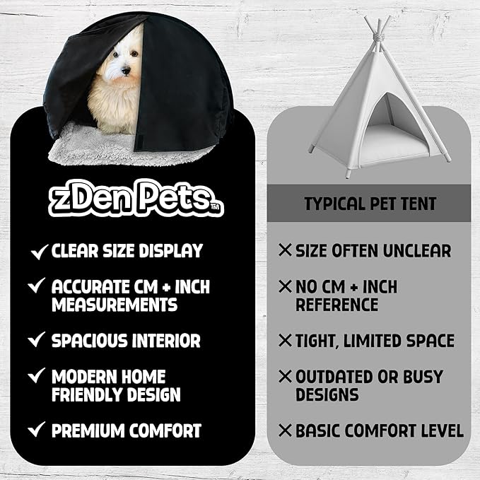 Original Patented Cozy Pet Bed: Calming Den for Indoor Cats and Small Dogs, Portable Cave Tent Design for Comfort, Ideal for Pets Seeking a Relaxing, Secure Space, Ideal for Anxiety Relief & Comfort