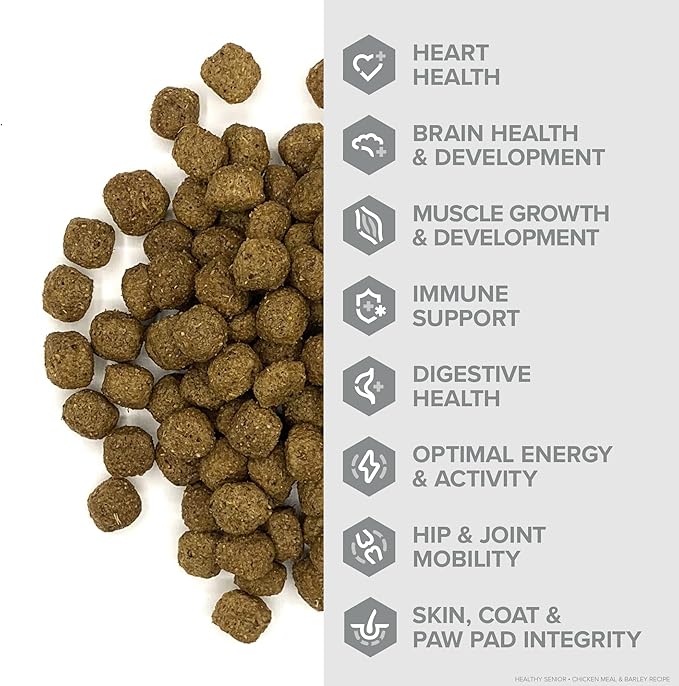 ENTRUST Senior Dog Food | Chicken & Barley | Enriched with Super Foods, Antioxidants and Probiotics | No Wheat or Soy | 18 Pound Bag