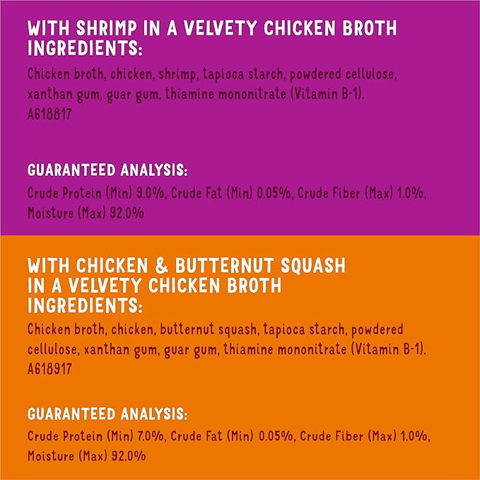 Purina Friskies Grain Free Wet Cat Food Complement Variety Pack, Lil' Soups Salmon, Tuna, Chicken & Shrimp - (30) 1.2 oz. Cups