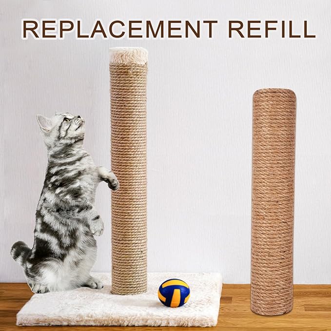 Cat Scratching Post Replacement M10 Screws，M10 and M8 Screws for Cat Scratching Post with Allen Wrench 4PCS Threaded Bolt and 4PCS Screw, Not Include Cat Scratch Post(16 pcs)