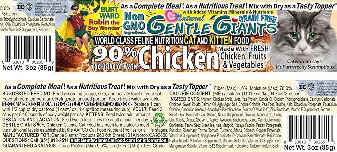 Gentle Giants All Natural Dog Food, 12 Pack - Canned Turkey Wet Dog Food with Grain-Free, Non GMO Ingredients - World Class Canine Cuisine - Complete Nutrition For Small, Medium, Large and Giant Dogs