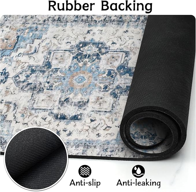 Dog Food Mats for Floors Absorbent, Non-Slip Quick Dry Dog Mat for Food and Water, Cat Pet Food Mat Pet Supplies