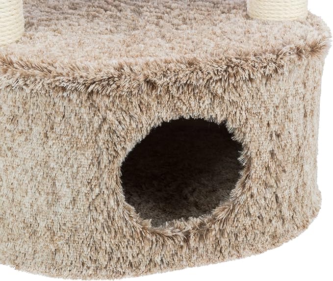 TRIXIE Gerado Cat Tree with Hammock, Condo, Scratching Post, Cat Toy