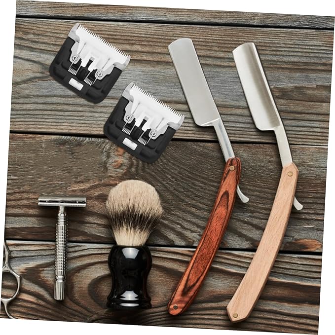 Didiseaon 2Pcs Pet Hair Trimmer Blades for Electric Clippers Replacement Dog Cat Grooming Clip Head Easy to Install Lightweight Design for Paws Ears and Face